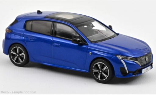Peugeot 308 1/43 Norev GT metallise blue 2021 diecast model cars