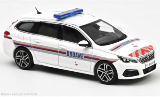 Peugeot 308 1/43 Norev SW Douanes (F) 2018 diecast model cars