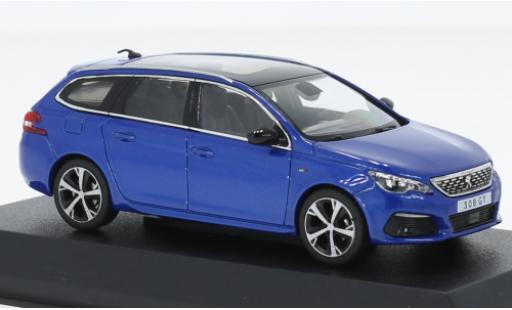Peugeot 308 1/43 Norev SW GT metallise blue 2020 diecast model cars