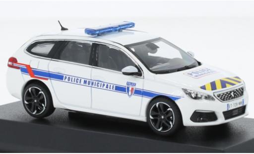 Peugeot 308 1/43 Norev SW Police Municipale (F) 2018 diecast model cars