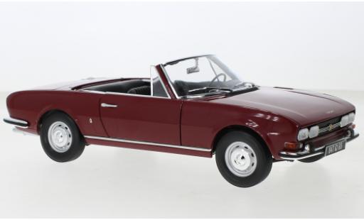 Peugeot 504 1/18 Norev cabriolet red foncé 1969 diecast model cars