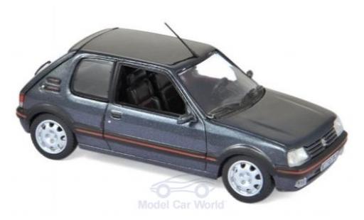 Peugeot 205 1/43 Norev GTi 1.9 metallic grey 1992 diecast model cars