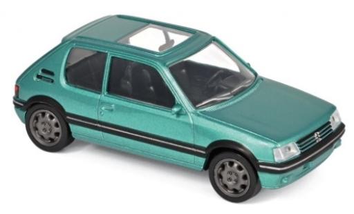 Peugeot 205 1/43 Norev GTi metallic green 1992 Jetcar diecast model cars