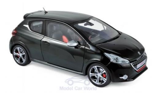 Diecast model cars Peugeot 208 1/18 Norev GTi metallic black 2013 Peugeot 208 1/18 Norev GTi metallic black 2013 diecast model cars