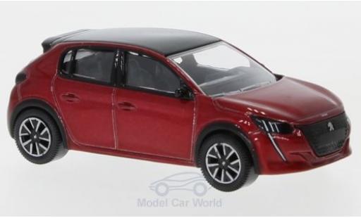 Diecast model cars Peugeot 208 1/64 Norev metallic red 2019 Peugeot 208 1/64 Norev metallic red 2019 diecast model cars