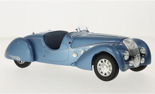 Diecast model cars Peugeot 302 1/18 Norev Darl-Mat Roadster metallic blue 1937 Peugeot 302 1/18 Norev Darl-Mat Roadster metallic blue 1937 diecast model cars