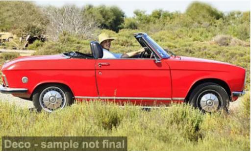 Peugeot 304 1/18 Norev Cabriolet rot 1972 1:18 diecast model cars