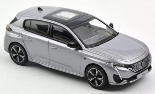 Peugeot 308 1/43 Norev GT metallic grey 2021 diecast model cars
