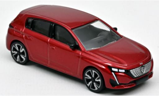 Diecast model cars Peugeot 308 1/64 Norev metallic red 2021 Peugeot 308 1/64 Norev metallic red 2021 diecast model cars