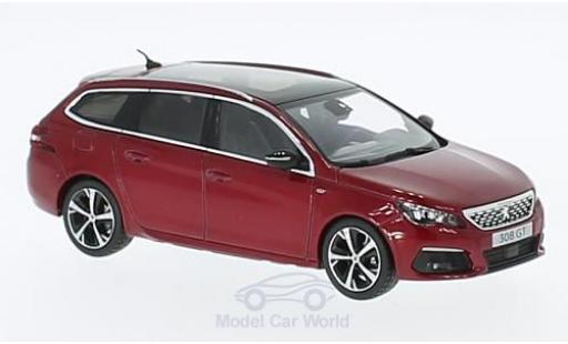 Peugeot 308 GT 1/43 Norev SW GT metallic red 2017 diecast model cars