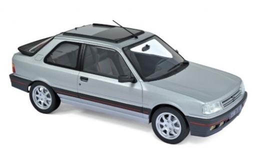 Diecast model cars Peugeot 309 1/18 Norev GTi metallic grey 1987 Peugeot 309 1/18 Norev GTi metallic grey 1987 diecast model cars