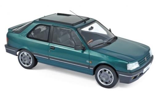 Diecast model cars Peugeot 309 1/18 Norev GTI metallic green 1991 Peugeot 309 1/18 Norev GTI metallic green 1991 diecast model cars