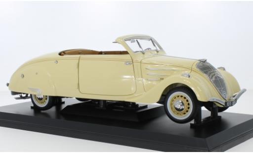 Peugeot 402 1/18 Norev Eclipse beige 1937 diecast model cars