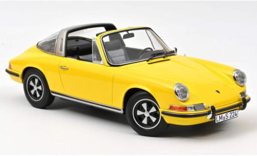 Porsche 911 1/18 Norev E Targa yellow 1969 diecast model cars