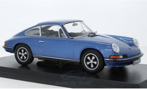 Porsche 911 1/18 Norev S metallic blue 1973 diecast model cars