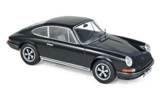 Porsche 911 1/18 Norev S black 1973 diecast model cars