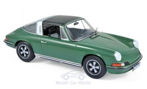 Porsche 911 1/18 Norev S Targa green 1973 diecast model cars