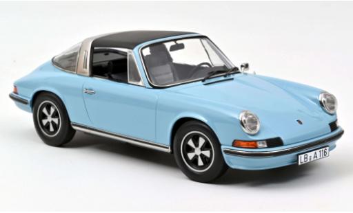Porsche 911 1/18 Norev S Targa blue 1973 diecast model cars