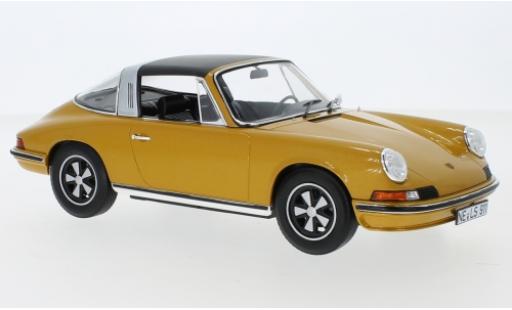Porsche 911 1/18 Norev S Targa metallic gold 1973 Targadach détachable diecast model cars