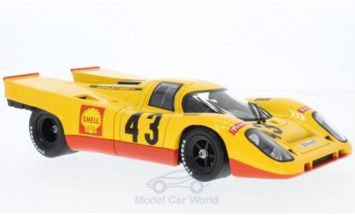 Porsche 917 1970 1/18 Norev K No.43 Racing Team AAW 1000 Km Spa Francorchamps 1970 H.Laine/G.van Lennep diecast model cars