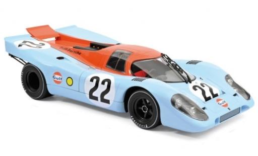 Porsche 917 1970 1/12 Norev K RHD No.22 Gulf 24h Frankreich 1970 D.Hobbs/R.Attwood diecast model cars