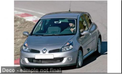 Diecast model cars Renault Clio 1/18 Norev R.S silber 2007 1:18 Renault Clio 1/18 Norev R.S silber 2007 1:18 diecast model cars