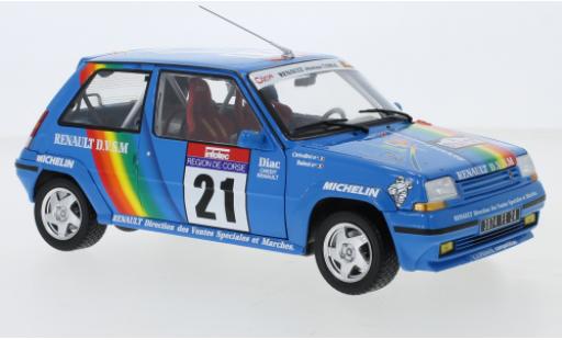 Diecast model cars Renault 5 GT Turbo 1/18 Norev Supercinq GT Turbo No.21 Tour de Corse 1990 J-P.Cirindini/C.Balesi Renault 5 GT Turbo 1/18 Norev Supercinq GT Turbo No.21 Tour de Corse 1990 J-P.Cirindini/C.Balesi diecast model cars