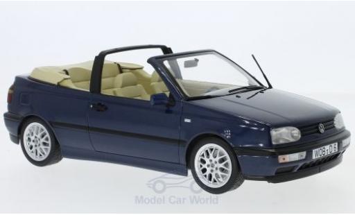 Diecast model cars Volkswagen Golf V 1/18 Norev III Cabriolet metallic blue 1995 Volkswagen Golf V 1/18 Norev III Cabriolet metallic blue 1995 diecast model cars