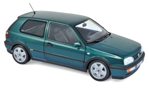 Diecast model cars Volkswagen Golf 1/18 Norev III VR6 metallic green 1996 Volkswagen Golf 1/18 Norev III VR6 metallic green 1996 diecast model cars