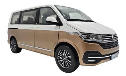 Diecast model cars Volkswagen T6 1/18 NZG .1 Multivan Generation Six white/bronze 2019 Volkswagen T6 1/18 NZG .1 Multivan Generation Six white/bronze 2019 diecast model cars