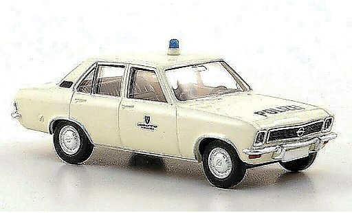 Opel Ascona A Base 1/87 Brekina Police Wiesbaden 1970 diecast model cars
