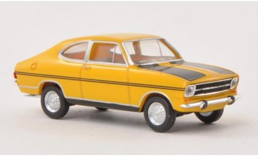 Opel Kadett B B 1/87 Herpa Coupe Rally yellow/matt-black diecast model cars
