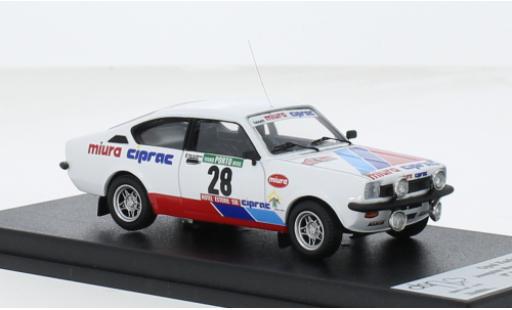 Diecast model cars Opel Kadett 1/43 Trofeu C GT/E #28 1:43 Opel Kadett 1/43 Trofeu C GT/E #28 1:43 diecast model cars