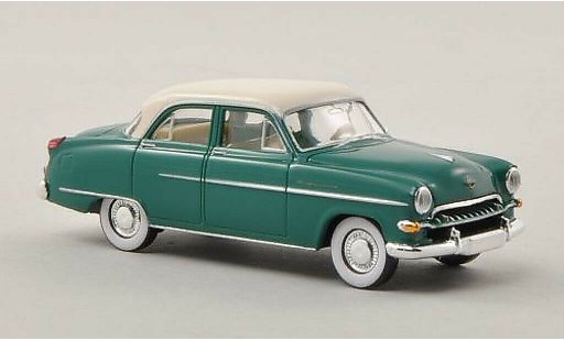 Opel Kapitan 1954 1/87 Brekina green/beige diecast model cars