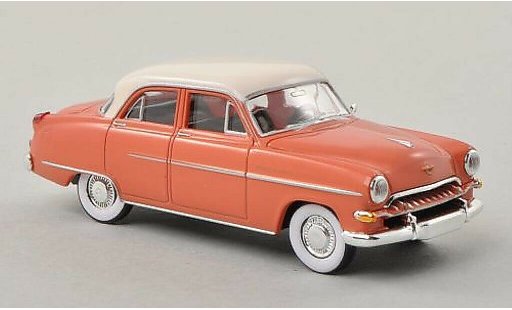Opel Kapitan 1954 1/87 Brekina lachs-rot/white diecast model cars