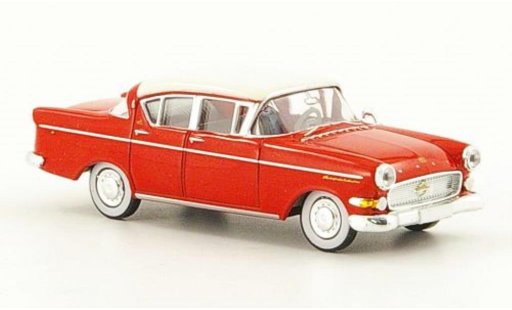 Opel Kapitan P2.5 1/87 Brekina P-L 2.5 red/white 1958 diecast model cars