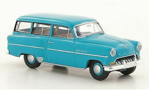 Opel Olympia Rekord 1/87 Brekina Caravan turquoise diecast model cars