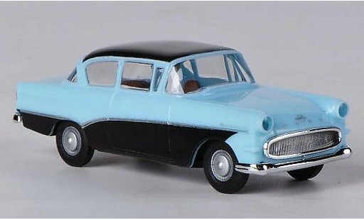 Opel Rekord P1 1/87 Brekina blue/black diecast model cars