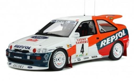 Diecast model cars Ford Escort 1/18 Ottomobile RS Cosworth Gr.A No.4 Repsol Rallye WM Rally San Remo 1996 C.Sainz/L.Moya Ford Escort 1/18 Ottomobile RS Cosworth Gr.A No.4 Repsol Rallye WM Rally San Remo 1996 C.Sainz/L.Moya diecast model cars