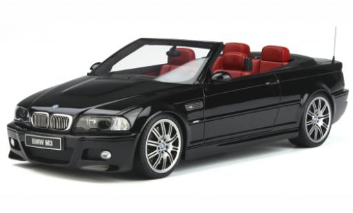Bmw M3 1/18 Ottomobile (E46) Cabriolet black 2004 diecast model cars