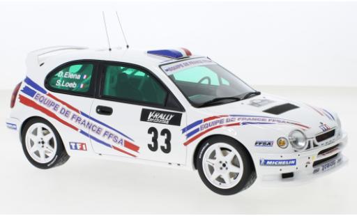 Diecast model cars Toyota Corolla 1/18 Ottomobile WRC No.33 Equipe de France FFSA Rallye WM Tour de Corse 2000 Toyota Corolla 1/18 Ottomobile WRC No.33 Equipe de France FFSA Rallye WM Tour de Corse 2000 diecast model cars