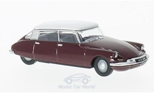 Citroen DS 19 1/76 Oxford 19 red/white diecast model cars