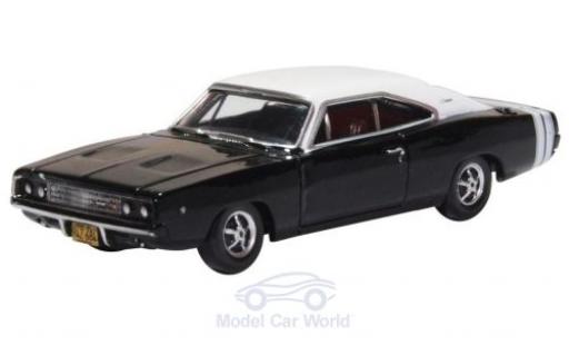Diecast model cars Dodge Charger 1/87 Oxford black/white 1968 Dodge Charger 1/87 Oxford black/white 1968 diecast model cars