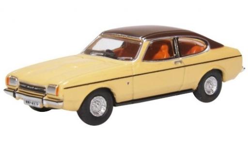 Diecast model cars Ford Capri 1/76 Oxford Mk2 beige/matt-brown RHD Ford Capri 1/76 Oxford Mk2 beige/matt-brown RHD diecast model cars