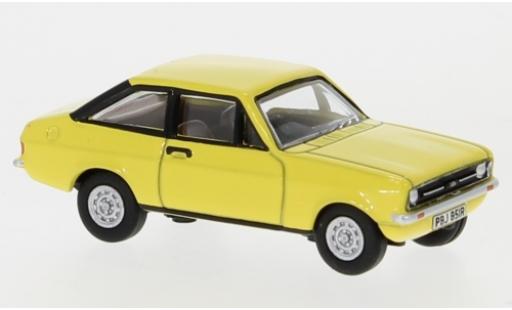 Diecast model cars Ford Escort 1/76 Oxford Mk2 yellow RHD Ford Escort 1/76 Oxford Mk2 yellow RHD diecast model cars
