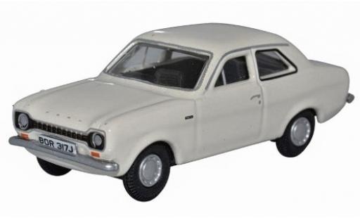 Diecast model cars Ford Escort 1/76 Oxford MkI white RHD Ford Escort 1/76 Oxford MkI white RHD diecast model cars