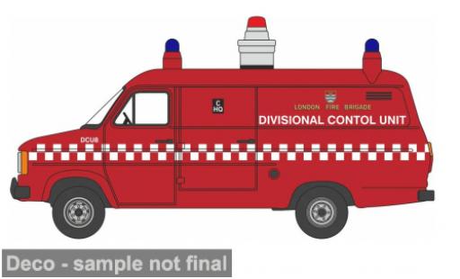 Diecast model cars Ford Transit 1/76 Oxford MK II rot London Fire Brigade DCU 1:76 Ford Transit 1/76 Oxford MK II rot London Fire Brigade DCU 1:76 diecast model cars