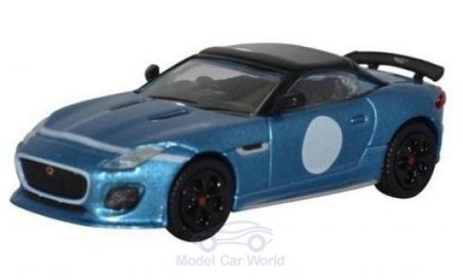 Jaguar F-Type 1/76 Oxford Project 7 metallic blue diecast model cars