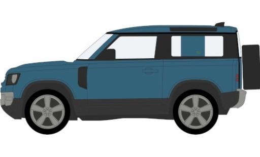Land Rover Defender 1/76 Oxford 90 blue RHD diecast model cars