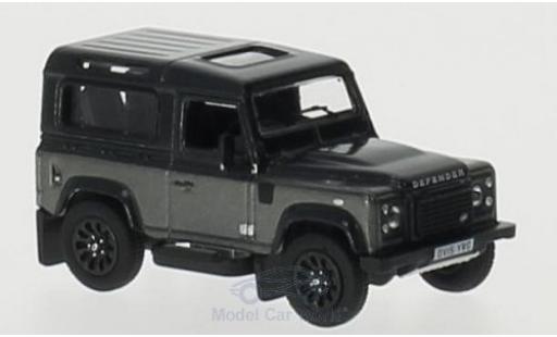 Land Rover Defender 1/76 Oxford 90 grey/grey RHD Station Wagon diecast model cars